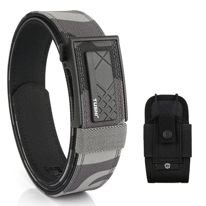 VATLY Multifunktions Tactical Gürtel Herren Nylon Rigid Automatik-Schnalle