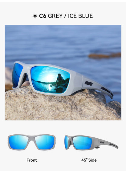 Sonnenbrille Radfahren TR90 polarisiert 1,2mm Glas Gummisteg Herren