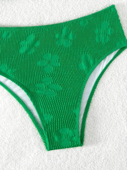 Blumiger Damen-Bikini mit brasilianischem Schnitt – ideal für Strand und Pool