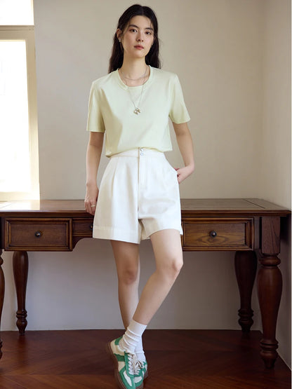 Lässiges Damen-T-Shirt in Übergröße mit Rundhalsausschnitt und kurzem Ärmel – bedrucktes, luftiges Design für den Sommer