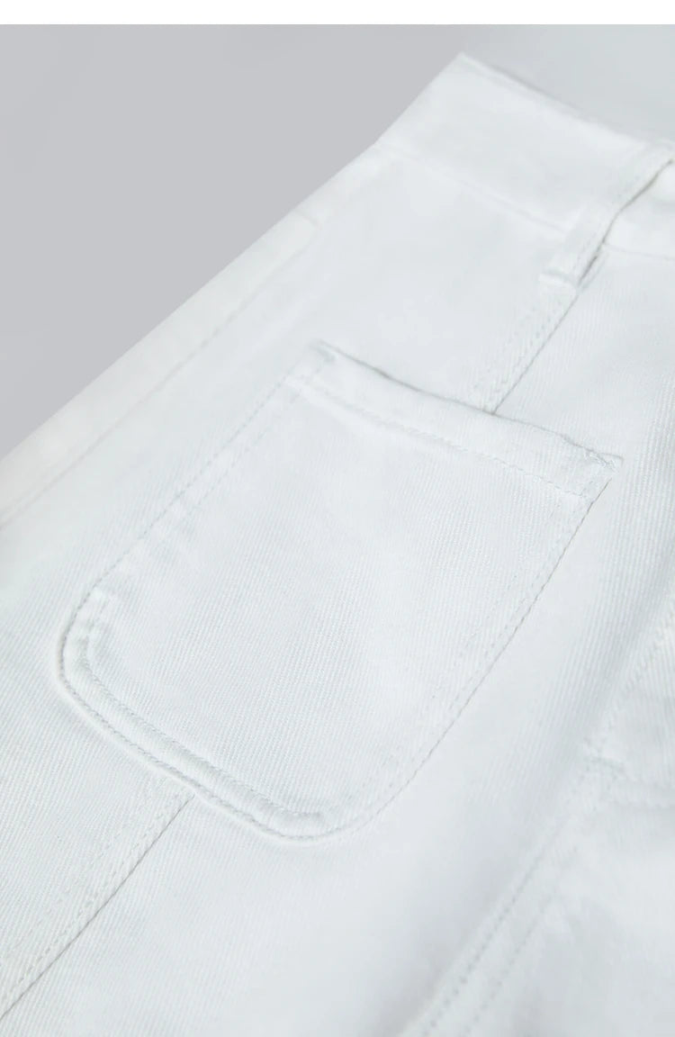 Minimalismus Baumwoll Jeans – Vintage Retro Fashion Shorts für Frauen