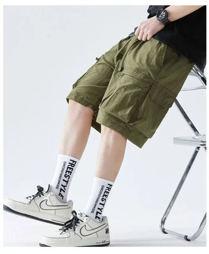Herren-Laufshorts mit Handytasche und Reißverschlusstasche – ideal für Marathon und Sport.