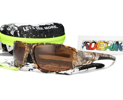 Sonnenbrille Sport polarisiert Cat.3 Druckmuster Rahmen Herren