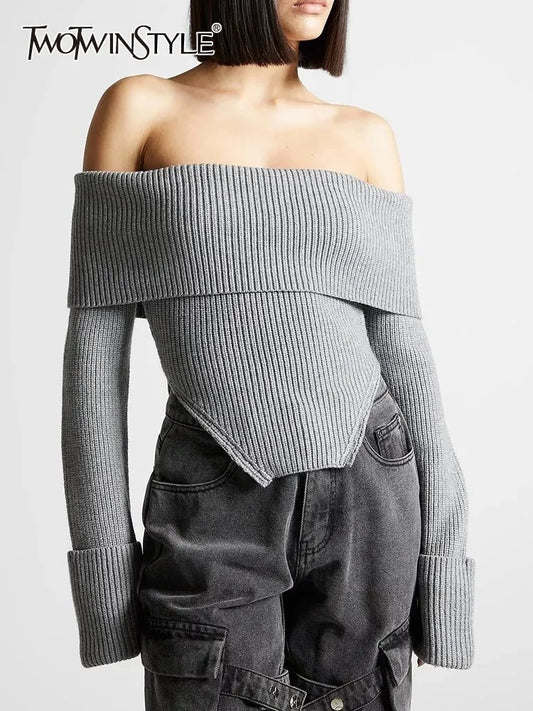 Eleganter Damen-Blazer mit Notch-Kragen und Patchwork-Design – Langarm und Ein-Knopf-Verschluss mit Taschen