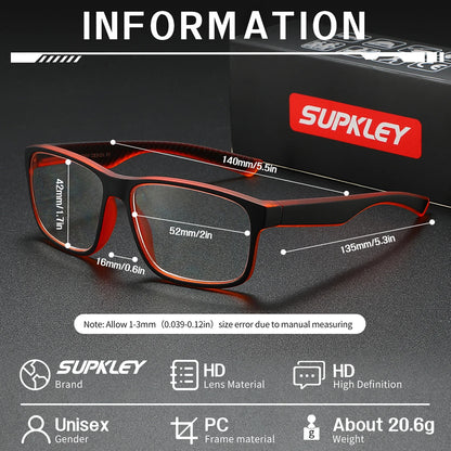 Lesebrille mit quadratischem Rahmen