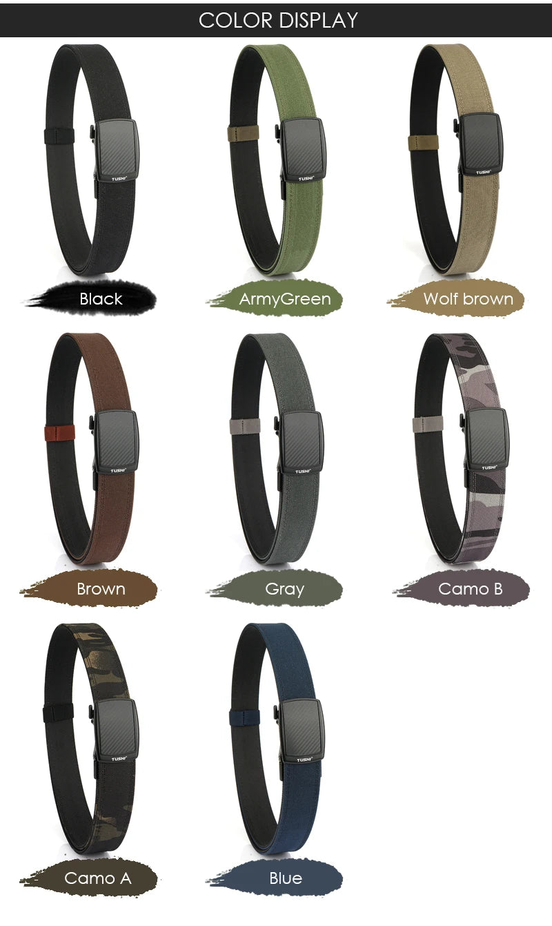 Herren-Gürtel mit Automatischer Metallschnalle aus Nylon Militärisch-Taktisch Robust