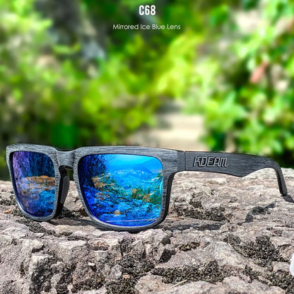 Sonnenbrille Outdoor polarisiert Farbverlauf winddicht Standardgröße Unisex