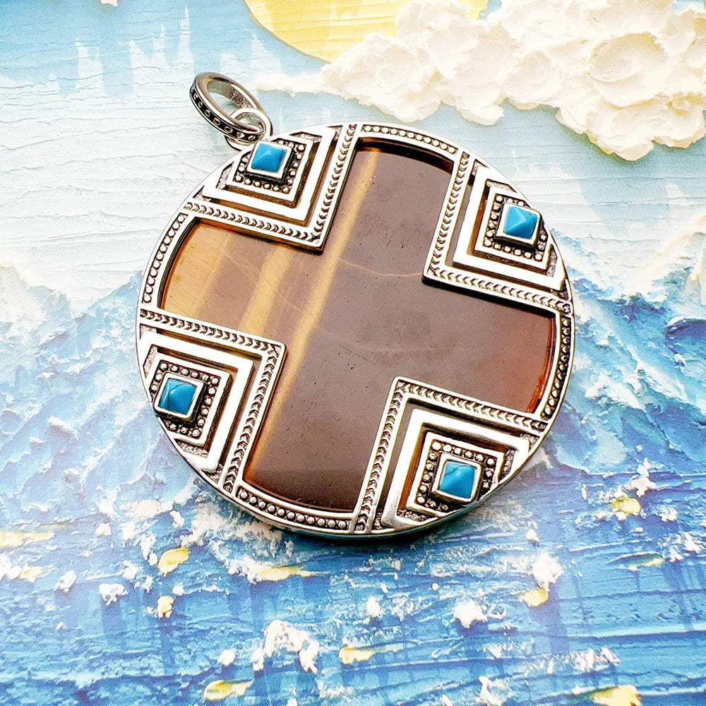 Damen-Charm-Anhänger Afrika Ornament ethnisch aus Sterlingsilber