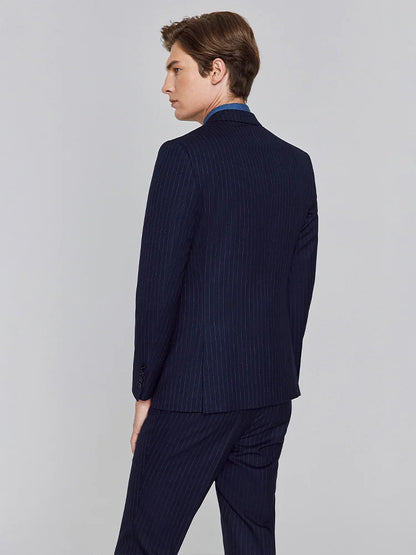 Eleganter Herrenanzug aus Leinen in Grün – Slim Fit Anzug mit Weste und Hose für Hochzeit oder Alltag