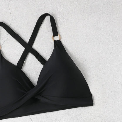 Sexy Damen-Bikini-Set mit Bräunungseffekt – dreiteiliges Badeanzug-Set für Strand und Pool