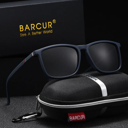 Sonnenbrille quadratisch Sport Polycarbonat polarisiert UV400 Herren