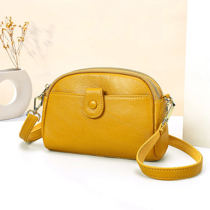 Damen-Handtasche Aus Rindleder Mit Mehreren Innenfächern Und Top-Griff Ideal für Alltag Und Abendveranstaltungen