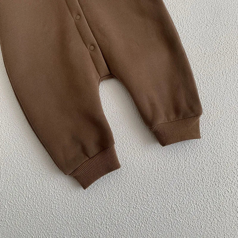 Kleinkind Overall mit Kapuze im Bären-Design für Neugeborene und Babys