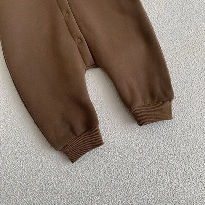 Kleinkind Overall mit Kapuze im Bären-Design für Neugeborene und Babys
