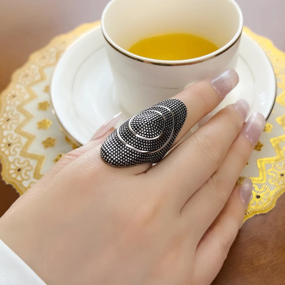 Damen-Ring Kathmandu Statement aus Sterlingsilber