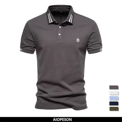 Weiches Herren Polo 100% Baumwolle Atmungsaktiv Locker Cool