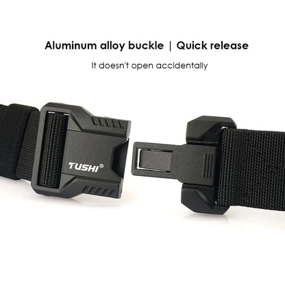 Unisex-Gürtel Outdoor Mit Aluminium-Schnalle Und Schnellverschluss Für Jeans Und Freizeit