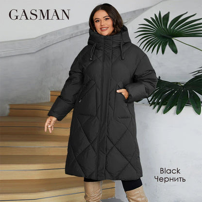 Damen-Mantel mit Kapuze und einzigartigem Splicing-Design – modisch und mittellang für Frühling und Herbst.