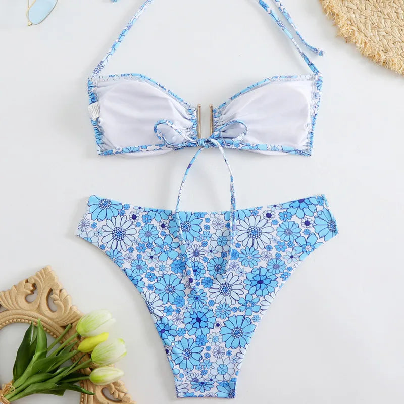 Sexy Push-Up-Bikini-Set für Damen – Brasilianischer Stil für Strand und Pool