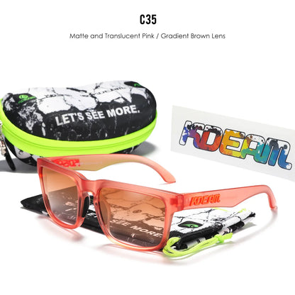 Sonnenbrille quadratisch polarisiert 37 Farben UV400 lässig Outdoor Unisex