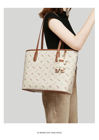Damen Schultertasche aus PU-Leder Neu lässig mit großzügiger Kapazität