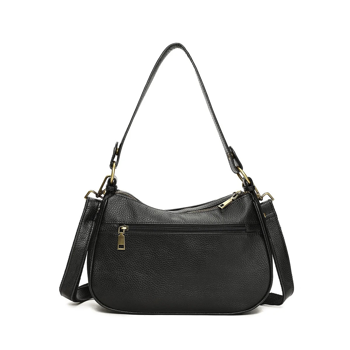 Damen-Schultertasche aus echtem Leder mit großem Fassungsvermögen und viel Stauraum