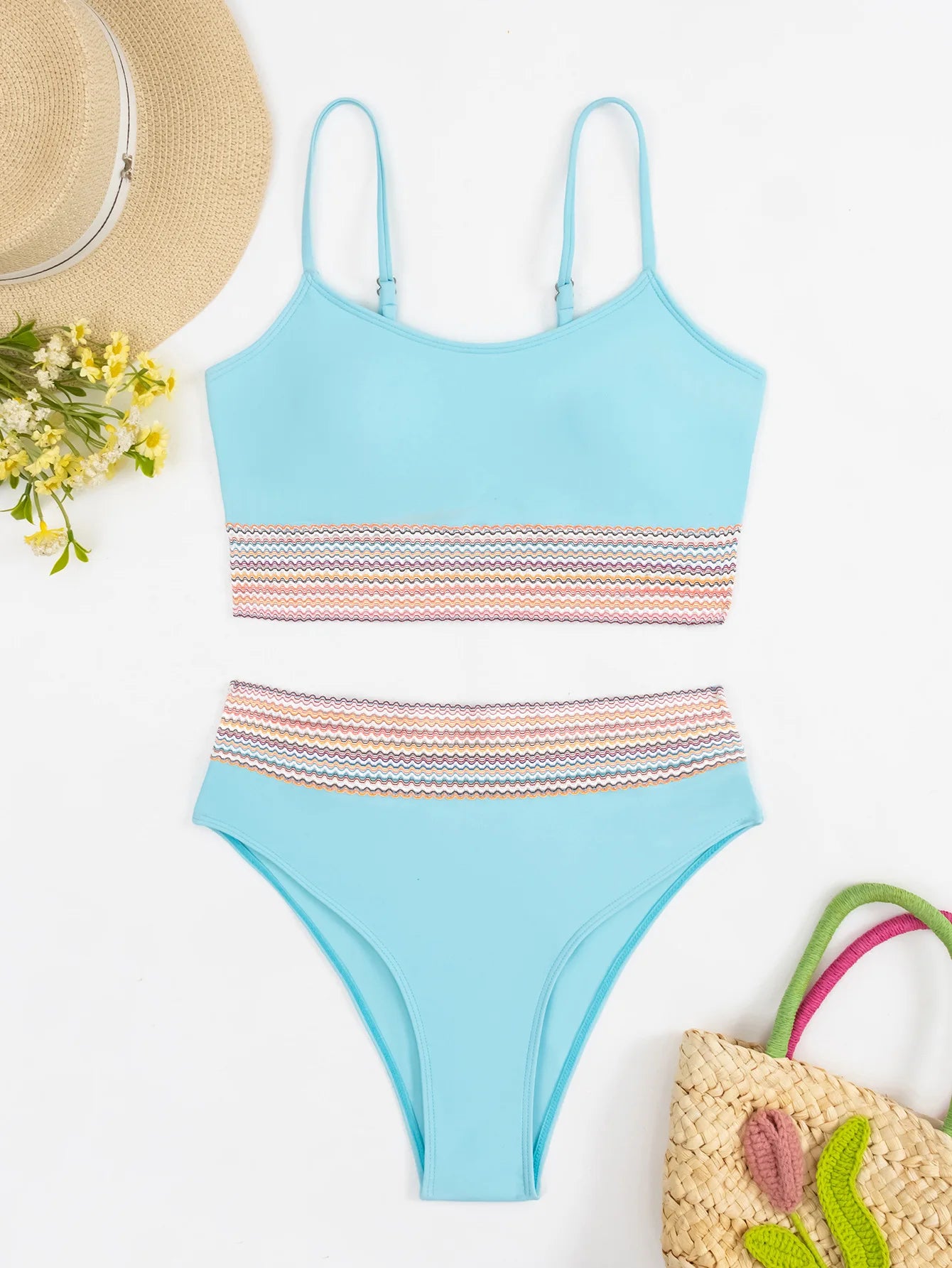 Silberner Push-Up-Bikini mit Strasssteinen – Sexy Badeanzug für Damen am Strand oder Pool