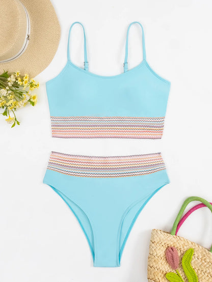 Silberner Push-Up-Bikini mit Strasssteinen – Sexy Badeanzug für Damen am Strand oder Pool