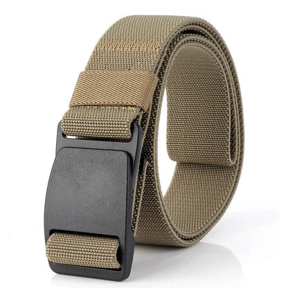 Unisex-Stretch-Gürtel Metallfrei mit Schnellverschluss Elastischer Nylon-Gürtel für Alltag