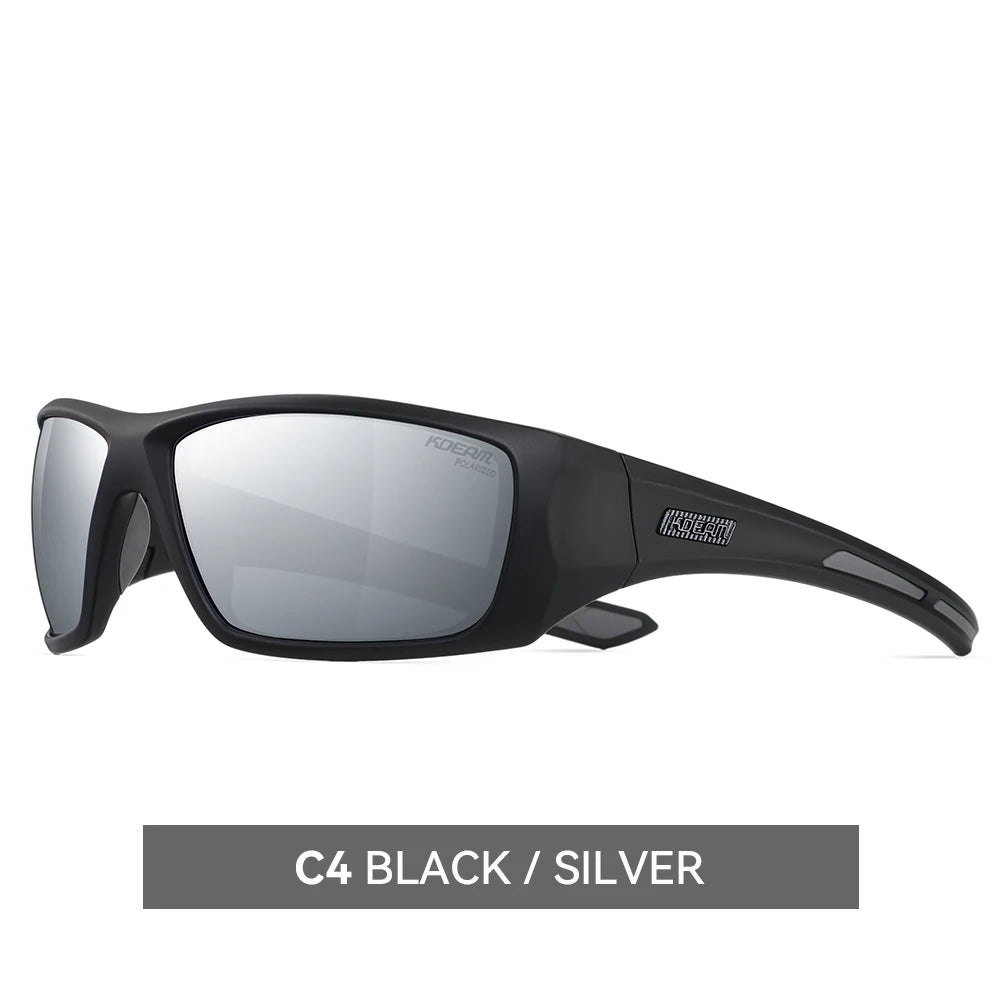 Sonnenbrille Radfahren TR90 polarisiert 1,2mm Glas Gummisteg Herren