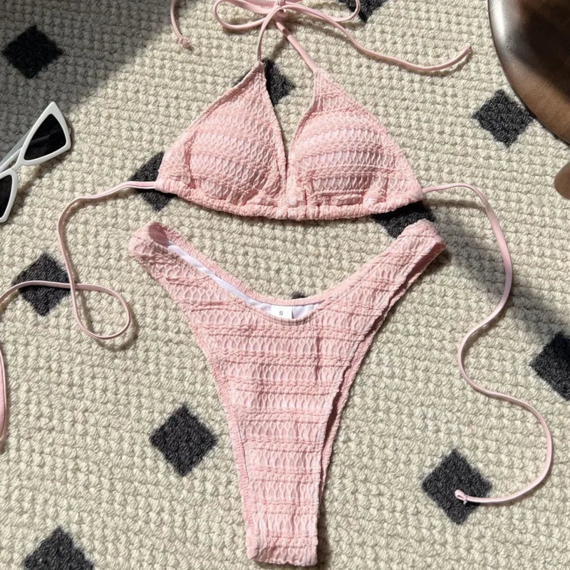 Sexy Push-Up-Bikini-Set für Damen – Brasilianischer Stil für Strand und Pool
