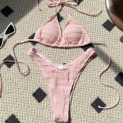 Sexy Push-Up-Bikini-Set für Damen – Brasilianischer Stil für Strand und Pool