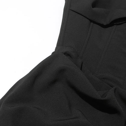 Minimalistischer Damen-Blazer mit Knopfleiste und Patchwork-Design – lockerer Schnitt, lange Ärmel und Taschen
