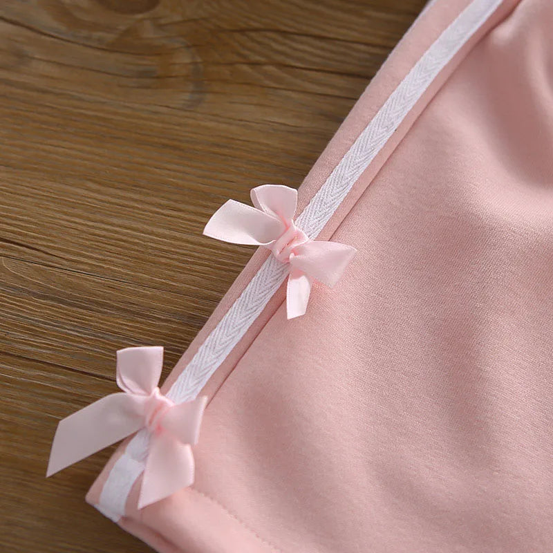 Mädchen Hoodie Set mit Bogen und breiten Beinhosen für Herbst 1-6 Jahre