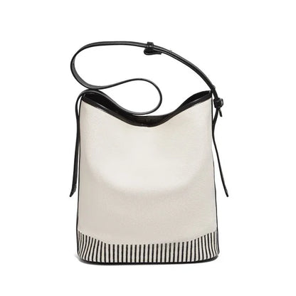 Damen Schultertasche aus veganem Leder – Große Beuteltasche für Büro und Alltag