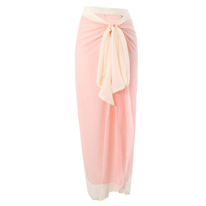 Damen Badeanzug Sarong 3D-Blumen tiefer V-Ausschnitt hoher Beinausschnitt