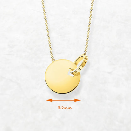 Damen-Schmuckset Halskette Ohrringe rund romantisch aus Sterlingsilber