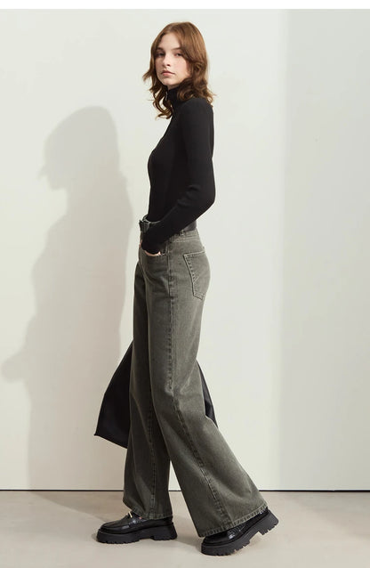 Damen-Strickjacke Stehkragen Reißverschluss Slim Streetwear Winter