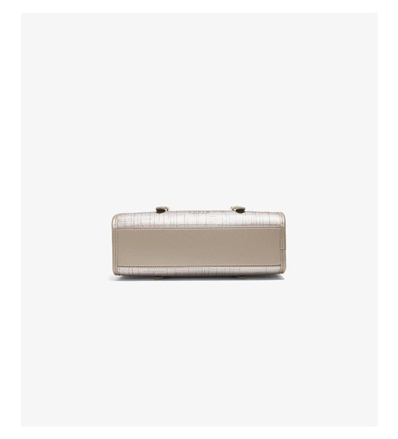 Schultertasche Aus Spaltleder Im Neuen Design Luxuriöse Satchel