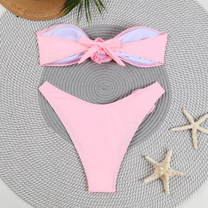 Dreiteiliges Damen-Bikini-Set im brasilianischen Stil – ideal für Strand und Pool