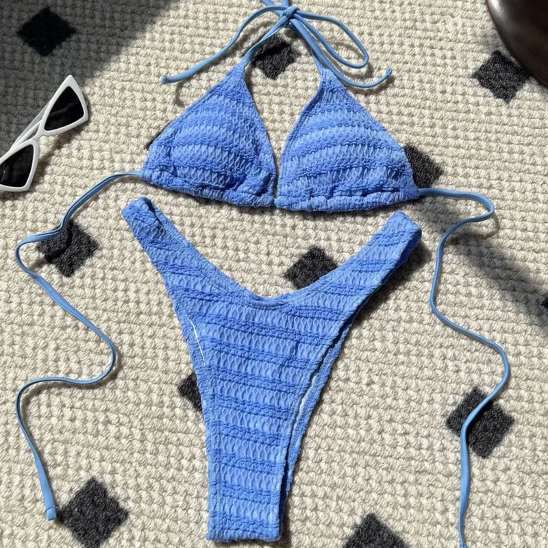 Sexy Push-Up-Bikini-Set für Damen – Brasilianischer Stil für Strand und Pool