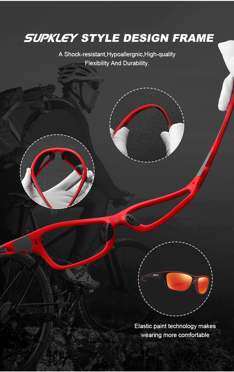 Sonnenbrille Sport polarisiert bunt UV400 Spiegel Bergsteiger Herren