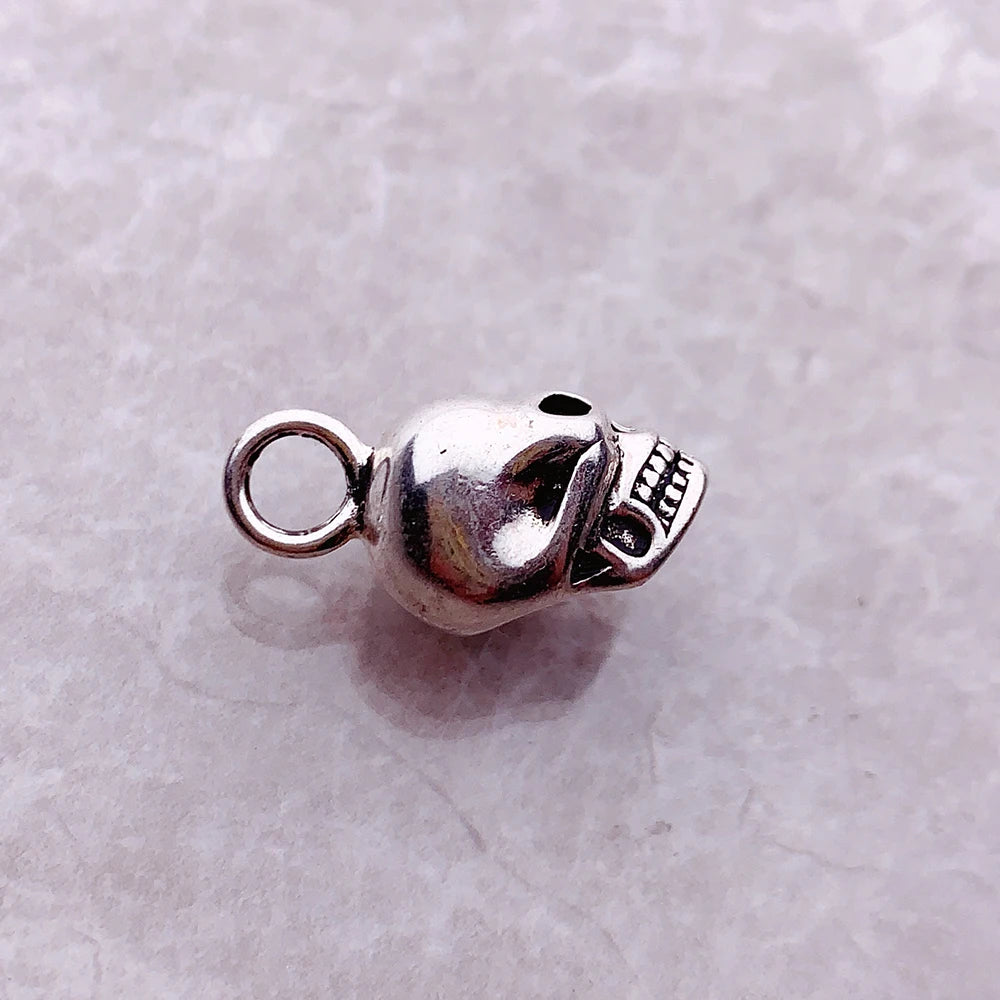 Damen-Anhänger Totenkopf Punk Rebel Street aus Sterlingsilber