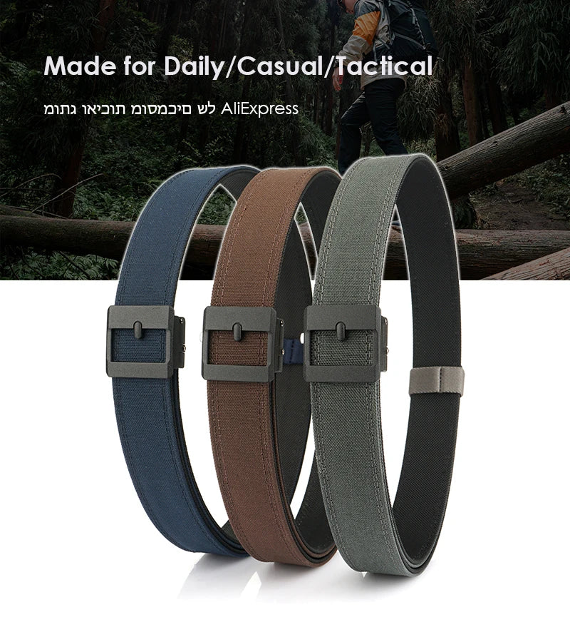 VATLY Casual Tactical Gürtel Herren Nylon Rigid Military Shooting Sports
