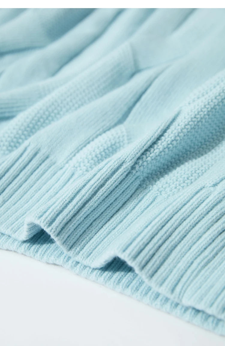 Damen-Rollkragenpullover locker Wolle-Mix lang Winter