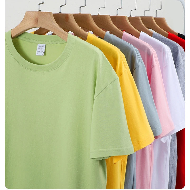 Herren Baumwolle T Shirt Leichter Oversize Schnitt Casual Sommer