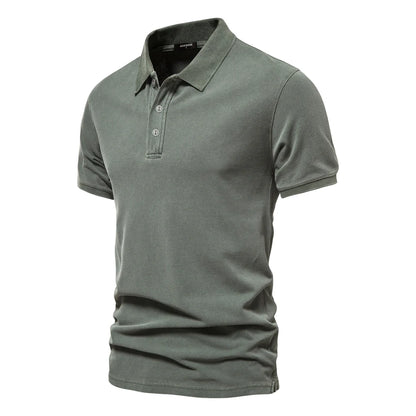 Herren Poloshirt 100% Baumwolle Langlebiger Komfort Formstabiler Kragen