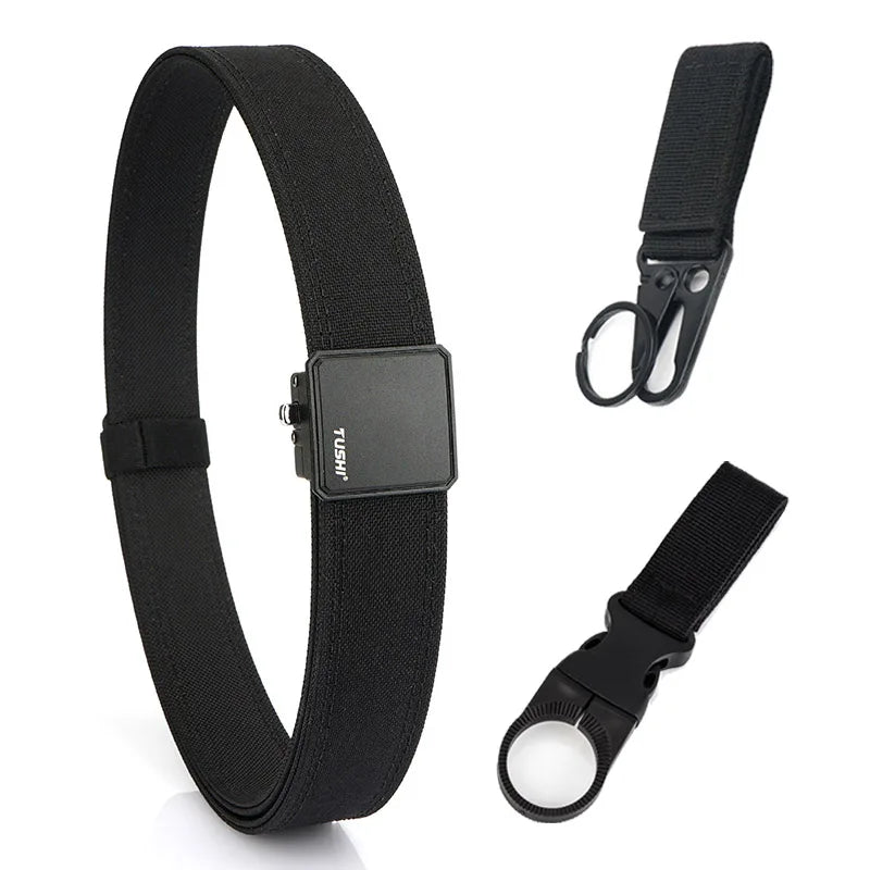 VATLY Hard EDC Tactical Gürtel Herren Nylon Rigid Automatik-Schnalle