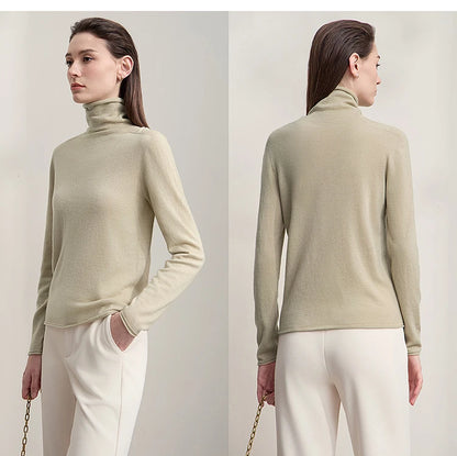 Damen V-Ausschnitt Pullover 100 % Wolle Basic Herbst-Winter