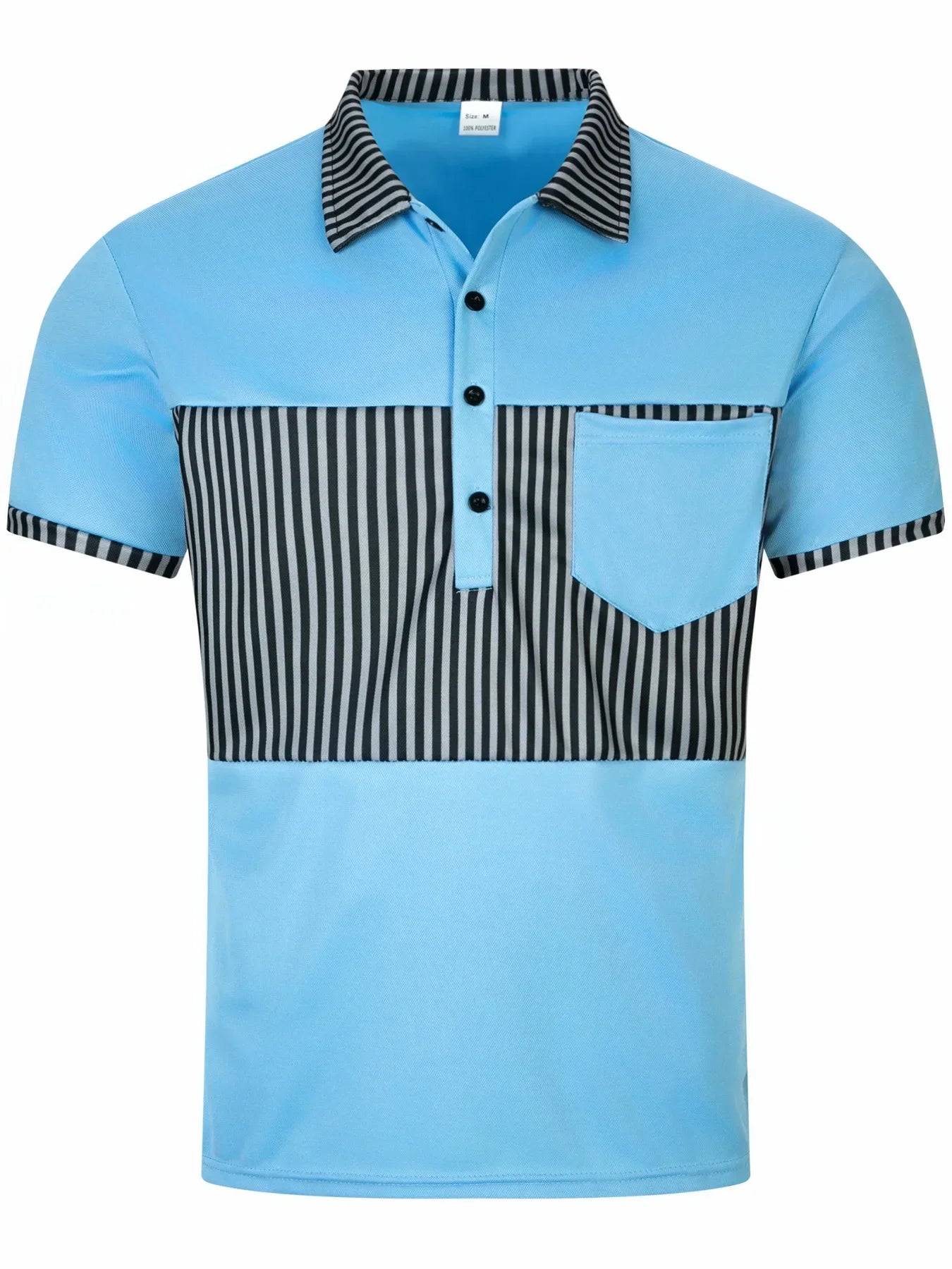 Leichtes Herren-Poloshirt aus Eisseide mit kurzem Ärmel und Reverskragen – ideal für den Sommer im Büro.